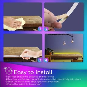 Aigostar - LED RGB Stmievateľný vonkajší pásik 3m LED/24W/12/230V IP65 +DO