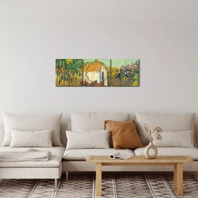 Obraz - Imitator of Vincent van Gogh, Landscape, reprodukcia (s hodinami) (90x30 cm)