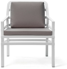 Nardi Aria kreslo biela / sivá (BIANCO/GRIGIO)