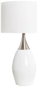 Stolná lampa Carla 60cm biela