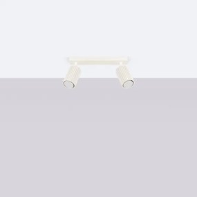 Sollux SL.1599 - Bodové svietidlo KARBON 2xGU10/10W/230V krémová