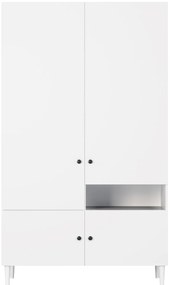 Šatní skriňa DULLUM 120x205cm, biela