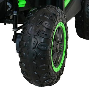 Ramiz Buggy ATV Racing pre 2 deti Zelená + pohon 4x4 + diaľkové ovládanie + pomalý štart + MP3 LED