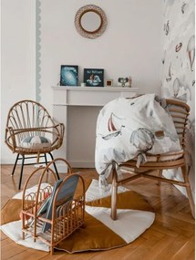 Samolepka do detskej izby svetlomodré kruhy priemer 9cm