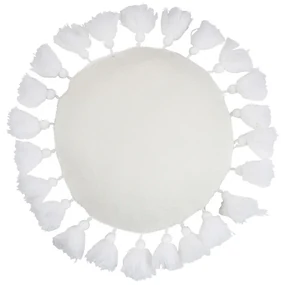 Vankúše J-line COUSSIN ROND FLO POLYE BLA (45x45x14cm)