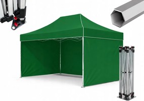 TRENDIE Hliníkový nožnicový stan 3x6m zelený