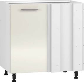 VENTO DN-100/82 corner lower cabinet, color: white / beige