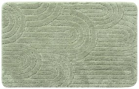 Aqualine Aqualine, RIST kúpeľňová predložka, 50x80cm, 100% polyester, protišmyk, zelená, NI8594
