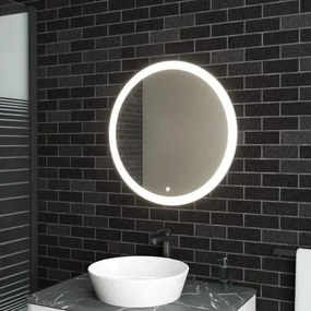 Kulaté dotykové zrcadlo s LED osvětlením FFJ 50 cm