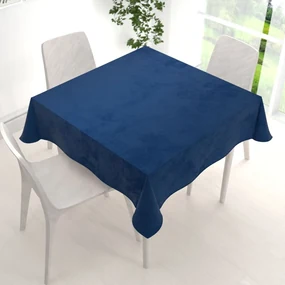 Biante Zamatový štvorcový obrus Velvet Prémium SVP-036 Námornícka modrá 90x90 cm