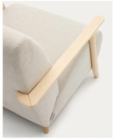 Béžové/krémové ženilkové kreslo Meghan – Kave Home