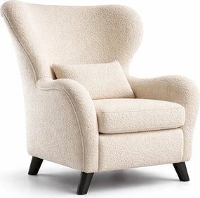 Béžové kreslo ušiak Miuform Miuf