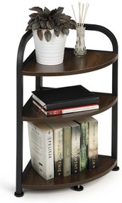 Wellhox Rohová regálová skriňa 3 police LOFT drevený roh