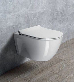 GSI GSI, PURA ECO závesná WC misa, Swirlflush, 55x36 cm, biela ExtraGlaze, 880711