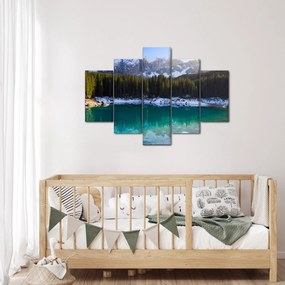 Obraz - Jazero Karersee (150x105 cm)