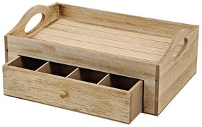 Servírovací podnos so zásuvkou na čaj TEABOX 30x20 cm