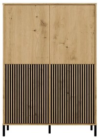 Vitrína KAMARO 4DK 103,5 cm dub artisan