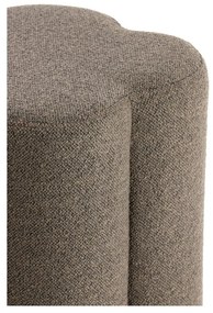 Hnedý taburet z textílie buklé Nalani – Light &amp; Living