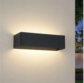 Brilagi - LED vonkajšie nástenné svietidlo DONNANI LED/12W/230V 30 cm čierne IP44