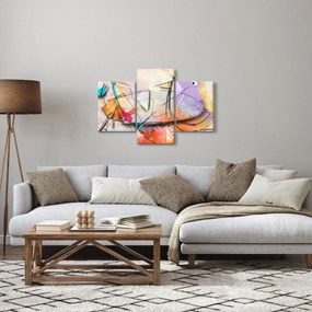 Obraz - Abstrakcia, vtáčik (90x60 cm)