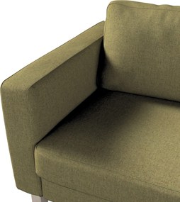 Poťah na sedačku Karlstad (nerozkladací, 3-miestny, krátky) farba produktu zelená látka zapletaná