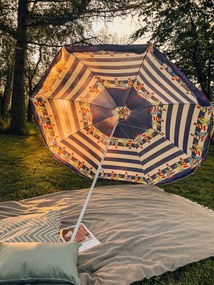 Bielo-modrý slnečník LUMINA 180 cm