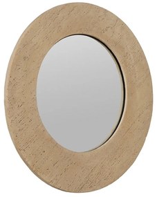 Nástenné zrkadlo s rámom z kameňa 80x80 cm Piedra – Ixia