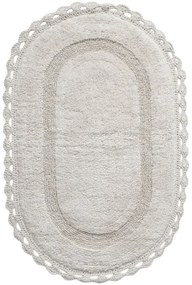 Kúpeľňový koberček béžový ovál