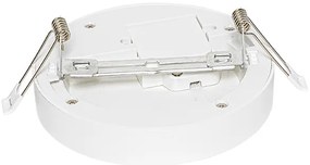 Sada 6 zapustených alebo povrchových bodových svetiel biela 14 cm vrátane LED 3-krokové stmievanie do tepla s prepínačom Dip - Trans