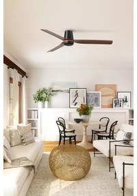 FARO 33831WT - Stropný ventilátor PUNT TUB M hnedá/čierna pr. 132 cm WT + DO