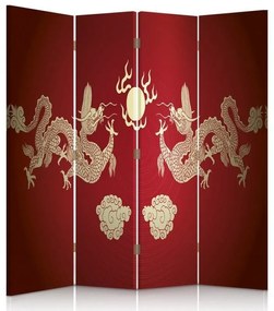 Gario Paraván Red Dragons Rozmery: 145 x 170 cm, Prevedenie: Klasický paraván