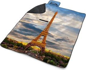 Sablio Plážová deka Eiffel Tower 3: 200x140 cm