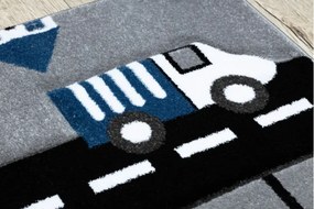 Koberec PETIT CITY MESTO ULICE ULIČKY sivý