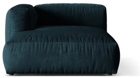 Tmavomodrý zamatový modul pohovky (ľavý roh) Martina – Micadoni