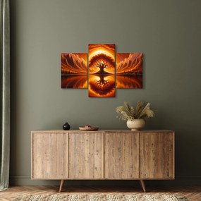 Obraz – Strom v krvavom slnku (90x60 cm)