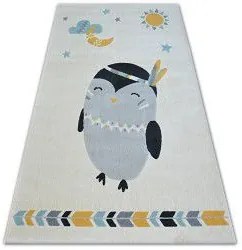 styldomova Detský krémový koberec PASTEL pingui