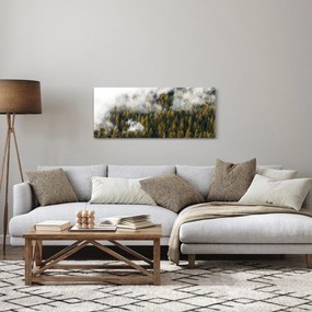 Obraz lesa v mrakoch (120x50 cm)