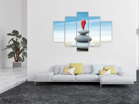 Obraz - Rovnováha s kameňmi (150x105 cm)