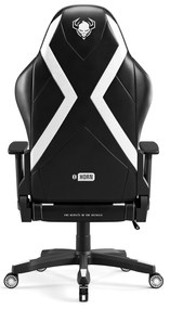 Herné kreslo Diablo X-Horn 2.0 Normal Size, čierno-biele