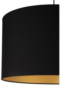 Duolla - Luster na lanku ROLLER 1xE27/40W/230V pr. 45 cm čierna