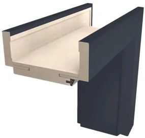 DRE Estra obložková zárubňa 80 cm pre hrúbku steny 28-30 cm pravá O11MM80P