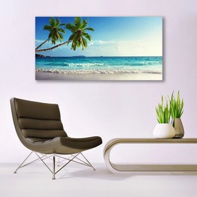 Obraz plexi More pláž palma krajina 120x60 cm