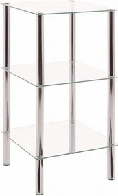 XXXLutz REGÁL, chrómová, 39/77/39 cm - Regály - 001931007403
