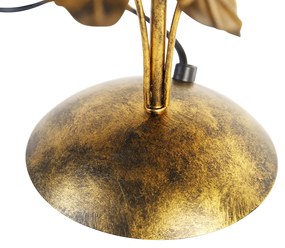 Vintage stolná lampa staroružová 40 cm bez tienidla - Linden