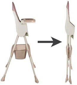 Kruzzel 12060 Jedálenská stolička 3 v 1 hnedá