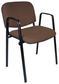 Konferenčná stolička ISO s područkami C2 – červená