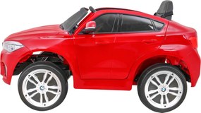Ramiz Detské elektrické autíčko BMW X6M lakované - červené SUV + diaľkové ovládanie