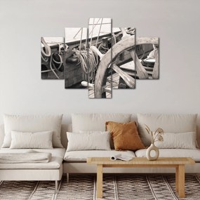 Obraz - Kormidlo plachetnice (150x105 cm)