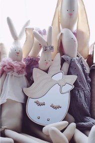 Zrkadlo Jednorožec do detskej izby – akrylové zrkadlo z dreva 30x19 cm