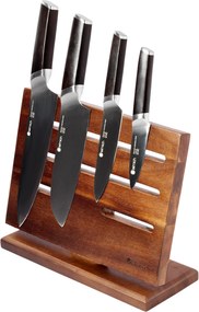 Elmich Magnetický stojan na nože z akáciového dreva